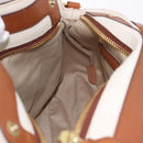 Chloe Margaret Hand Bag Leather 2way Brown Gold Auth am12208A-23