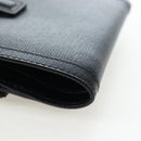 GUCCI G Trifold Wallet Leather Black Auth am12210V-10