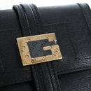GUCCI G Trifold Wallet Leather Black Auth am12210V-12