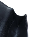 GUCCI G Trifold Wallet Leather Black Auth am12210V-15