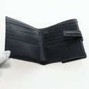 GUCCI G Trifold Wallet Leather Black Auth am12210V-17