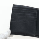 GUCCI G Trifold Wallet Leather Black Auth am12210V-18