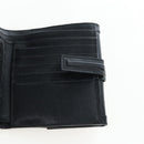 GUCCI G Trifold Wallet Leather Black Auth am12210V-19