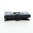 GUCCI G Trifold Wallet Leather Black Auth am12210V-6