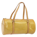 LOUIS VUITTON Monogram Vernis Bedford Hand Bag Beige M91006 LV Auth am12215V-1