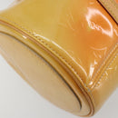 LOUIS VUITTON Monogram Vernis Bedford Hand Bag Beige M91006 LV Auth am12215V-14