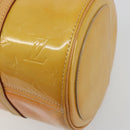 LOUIS VUITTON Monogram Vernis Bedford Hand Bag Beige M91006 LV Auth am12215V-15