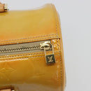 LOUIS VUITTON Monogram Vernis Bedford Hand Bag Beige M91006 LV Auth am12215V-17