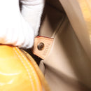 LOUIS VUITTON Monogram Vernis Bedford Hand Bag Beige M91006 LV Auth am12215V-11