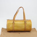 LOUIS VUITTON Monogram Vernis Bedford Hand Bag Beige M91006 LV Auth am12215V-12