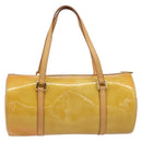 LOUIS VUITTON Monogram Vernis Bedford Hand Bag Beige M91006 LV Auth am12215V-2