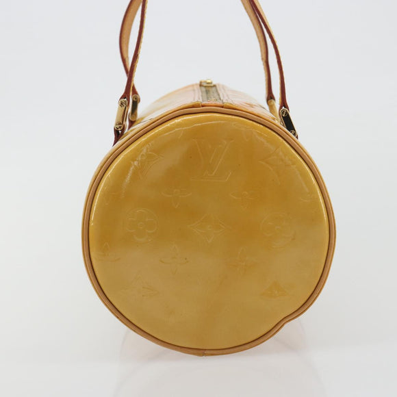 LOUIS VUITTON Monogram Vernis Bedford Hand Bag Beige M91006 LV Auth am12215V