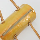 LOUIS VUITTON Monogram Vernis Bedford Hand Bag Beige M91006 LV Auth am12215V-6