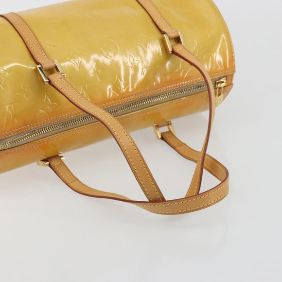 LOUIS VUITTON Monogram Vernis Bedford Hand Bag Beige M91006 LV Auth am12215V