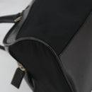 PRADA Hand Bag Nylon Leather Black Silver Auth am12218V-15