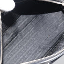 PRADA Hand Bag Nylon Leather Black Silver Auth am12218V-9
