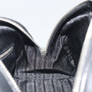 PRADA Hand Bag Nylon Leather Black Silver Auth am12218V-21
