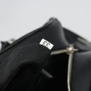 PRADA Hand Bag Nylon Leather Black Silver Auth am12218V-10