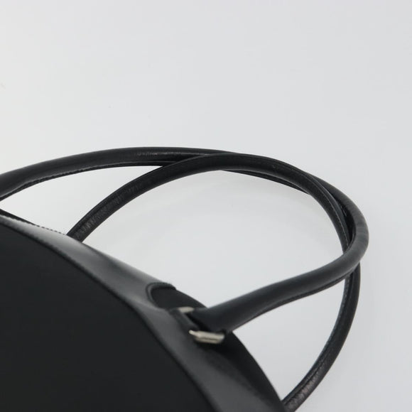 PRADA Hand Bag Nylon Leather Black Silver Auth am12218V