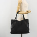 GUCCI GG Canvas Tote Bag Black Silver 113016 Auth am12219A-21