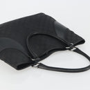 GUCCI GG Canvas Tote Bag Black Silver 113016 Auth am12219A-6