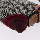 Coach Soho One Belt Hand Bag Tweed Multicolor Gold Auth am12221V-13