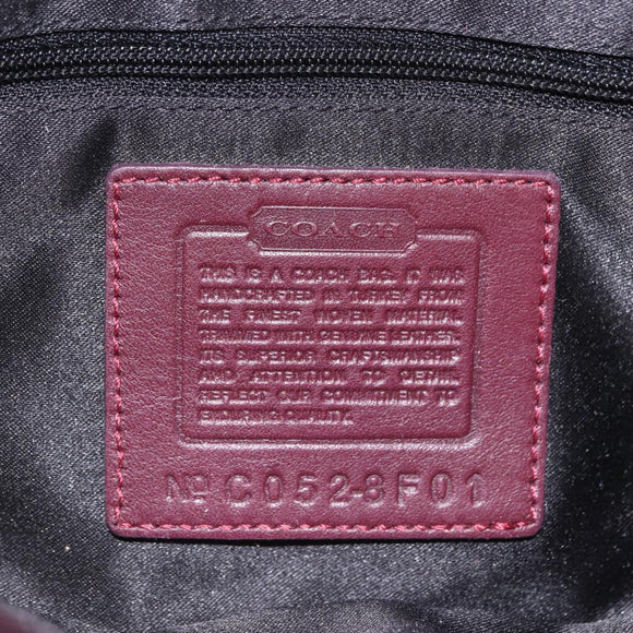 Coach Soho One Belt Hand Bag Tweed Multicolor Gold Auth am12221V