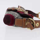 Coach Soho One Belt Hand Bag Tweed Multicolor Gold Auth am12221V-4