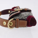 Coach Soho One Belt Hand Bag Tweed Multicolor Gold Auth am12221V-5