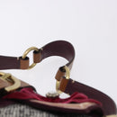 Coach Soho One Belt Hand Bag Tweed Multicolor Gold Auth am12221V-8