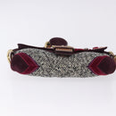 Coach Soho One Belt Hand Bag Tweed Multicolor Gold Auth am12221V-9