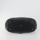 BURBERRY Hand Bag Leather Black Gold Auth am12226V-9