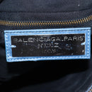 BALENCIAGA The First Hand Bag Leather 2way Blue Gold 103208 Auth am12227V-23