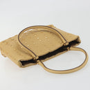 PRADA Studs Tote Bag Leather Beige Gold BN0181 Auth am12230V-6