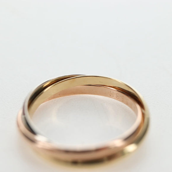CARTIER Trinity Ring 18K Gold 750 Gold Auth am12233SM