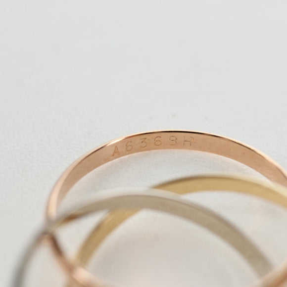 CARTIER Trinity Ring 18K Gold 750 Gold Auth am12233SM