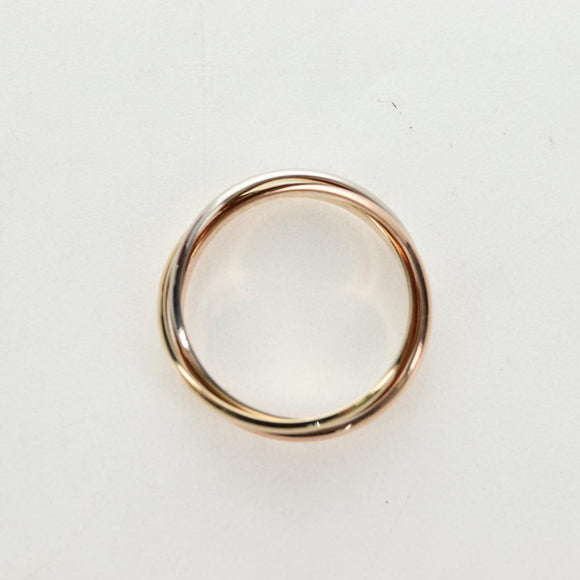CARTIER Trinity Ring 18K Gold 750 Gold Auth am12233SM
