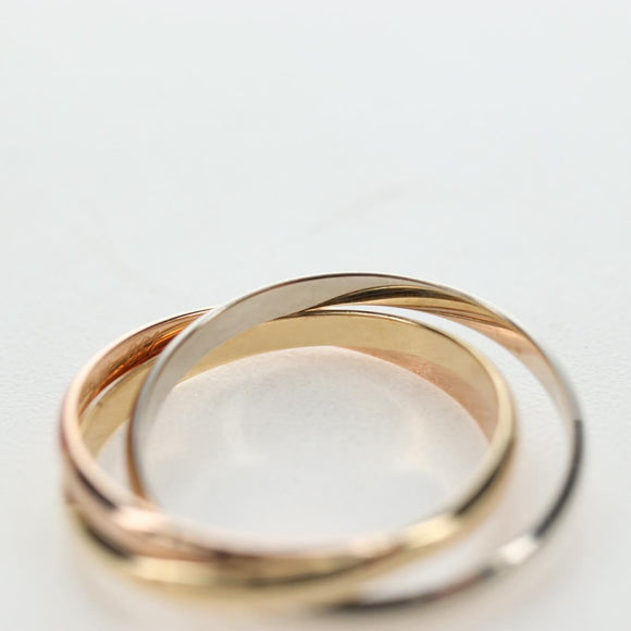 CARTIER Trinity Ring 18K Gold 750 Gold Auth am12233SM