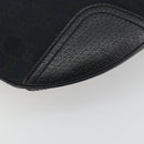GUCCI GG Canvas Pretty Shoulder Bag Black Gold 162895 Auth am12235V-11