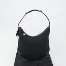 GUCCI GG Canvas Pretty Shoulder Bag Black Gold 162895 Auth am12235V-23