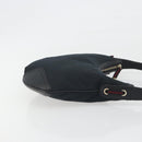 GUCCI GG Canvas Pretty Shoulder Bag Black Gold 162895 Auth am12235V-4