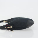 GUCCI GG Canvas Pretty Shoulder Bag Black Gold 162895 Auth am12235V-5
