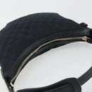 GUCCI GG Canvas Pretty Shoulder Bag Black Gold 162895 Auth am12235V-6