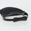 GUCCI GG Canvas Pretty Shoulder Bag Black Gold 162895 Auth am12235V-7