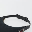GUCCI GG Canvas Pretty Shoulder Bag Black Gold 162895 Auth am12235V-8