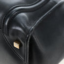 CELINE Luggage Hand Bag Leather Black Gold Auth am12236V-17
