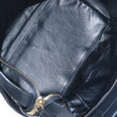 CELINE Luggage Hand Bag Leather Black Gold Auth am12236V-10