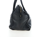 CELINE Luggage Hand Bag Leather Black Gold Auth am12236V-3
