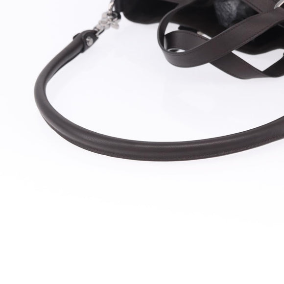 GUCCI Shoulder Bag Leather 2way Outlet Brown Silver 268641 Auth am12238V