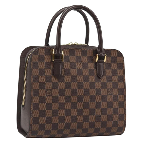 LOUIS VUITTON Damier Ebene Triana Hand Bag N51155 LV Auth am12239SAV